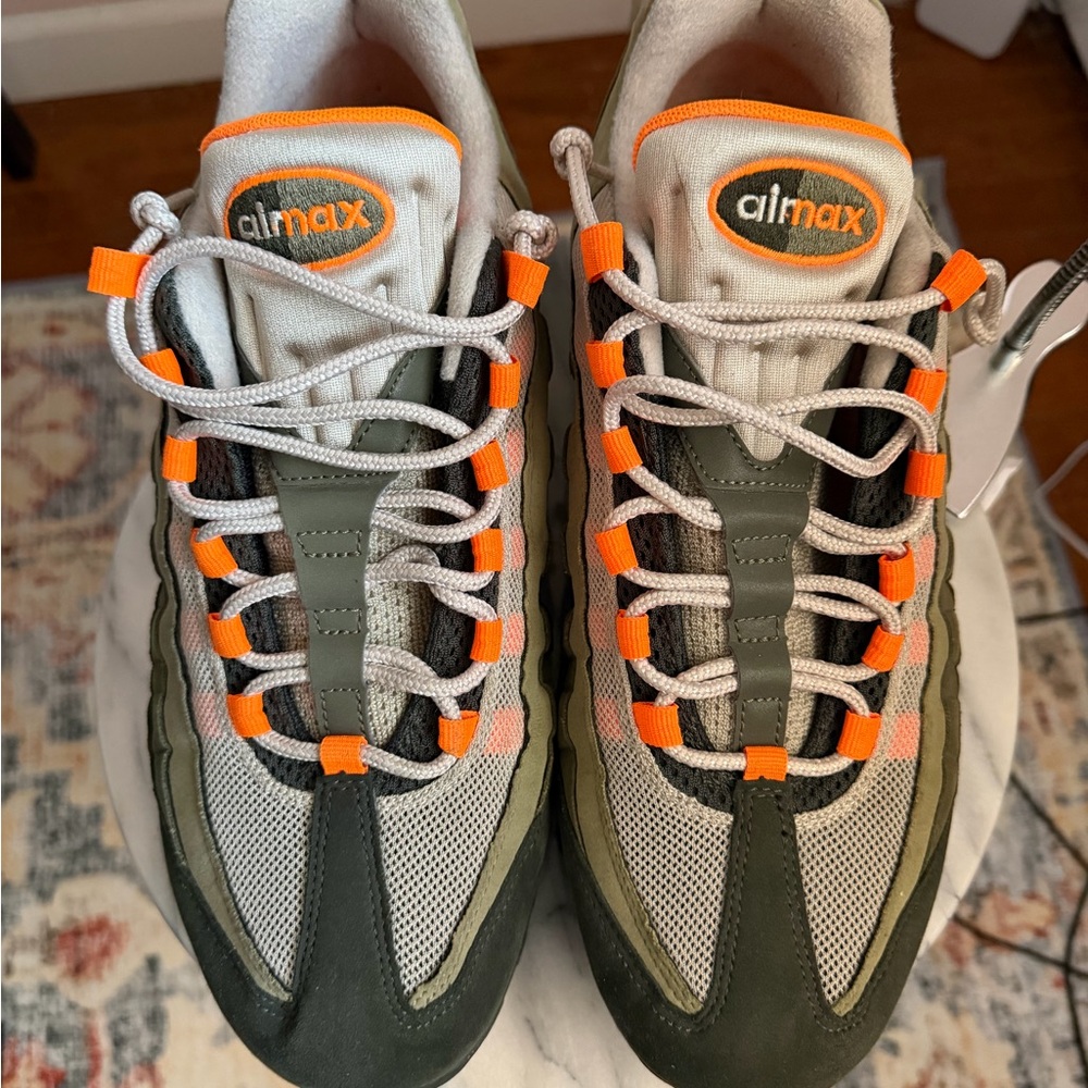 Nike Air Max with Olive and Orange Highlights